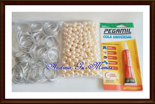 Kit C/ 150 Unid Porta Guardanapos Pérola 12mm Para Montagem