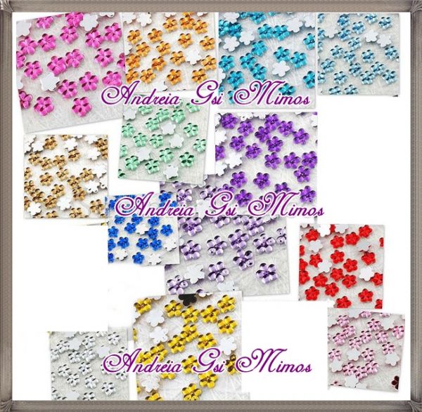CHATON/CHATOM FLOR DE 8MM 500 UNIDADES