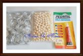 Kit C/ 150 Unid Porta Guardanapos Pérola 12mm Para Montagem